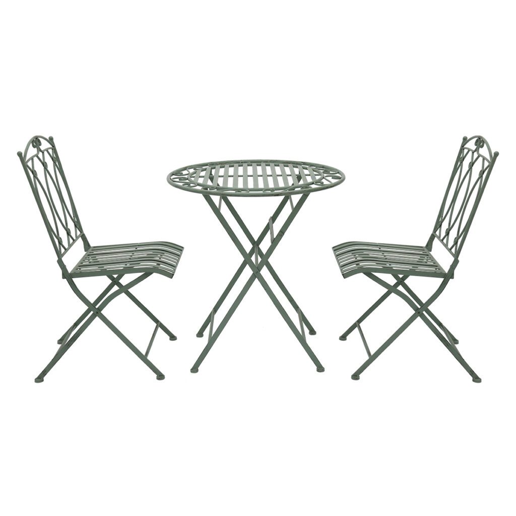 Scroll Design Metal Garden Bistro Set 5029936998156 2